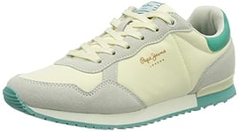 Pepe Jeans Femme Archie Block Basket, Blanc (800), 36 EU