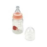 Bébé Douceur, Biberon Col Etroit avec Tétine Débit Variable Silicone 125Ml Hérisson Foret Magique