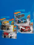 Lot 4 Heavy hitcher 30 36 129 🔥 1:64 Hot Wheels 2020 2021 dépaneuse truck en1