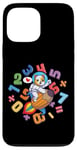 Coque pour iPhone 13 Pro Max Kawaii Dog Astronaute Kids Funny Maths Day Numbers Day