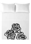 Devota & Lomba Rosas Parure de lit, Coton, Multicolore, Cama 150 (240 x 270 cm + 2 (50 x 90 cm))
