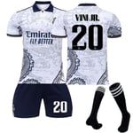 22-23 Real Madrid Dragon Pattern Fotbollströja No.20 Vini Jr zy XL