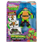 TEENAGE MUTANT NINJA 84292CO Tales Turtles Twist N Mutate Raphael Transforms from Action Figure to Stealth Vehicle Multicolore