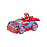 SPIDEY AND HIS AMAZING FRIENDS Hasbro Marvel Glow Tech Web-Crawler Vehicle, Pre-school Toy with Lights and Sounds, Ages 3 and Up, Multicolor (F4530)