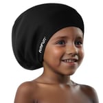 AMFUN Bonnet de Bain Grand pour Cheveux Longs, Bonnet de Bain, Bonnets de Piscine Extra-Large en Silicone Imperméable de Qualité Supérieure pour Homme Femme Les Cheveux Longs, Épais ou Bouclés