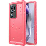 SPORTLINK for Samsung Galaxy S24 Ultra Waterproof Case - 360 Full Body Heavy Duty Shockproof Protection Front and Back S24 Ultra Case[Built in Screen+Camera Protector][Dustproof][IP68 Underwater]-Pink