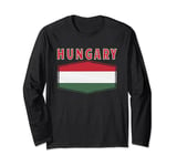 Hungary Flag Retro Hungarian Flag Men Women Kids Long Sleeve T-Shirt