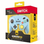 CONTROLLER FILAIRE GAMECUBE STEELPLAY BLEU SWITCH EURO NEW