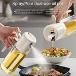 550ml/17oz 2 in 1 Oil Sprayer Auto Open Press Oil Mister  Air Fryer