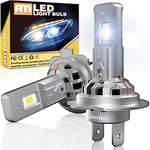 ANTEMOON Ampoule H7 LED, 90W 18000LM CSP 6000K Blanc Ampoule LED H7 pour Phare de DC 12V 24V Voiture et Moto, 1:1 Mini Remplacement des Lampes Halogènes et Xénon, Anti Erreur, 2 Ampoules