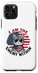 Coque pour iPhone 11 Pro I Am The Enemy Within Harris vs Trump Élection américaine 2024 drôle