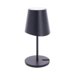 Xanlite Table lamp LED metal black 38 cm USB rechargeable 250 lumens dimmable CCT 3000-4000 K, Warm White-Cool White