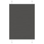 Plisserad persienn svart 90x100 cm tyg bredd 89,4 cm polyester