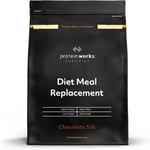 Diet Meal Replacement Shake Protein Works 800g Chocolate Silk DATED 12/23