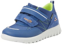 Superfit Sport7 Mini Gore-Tex Sneaker, Blue Light Green 8000, 2 UK