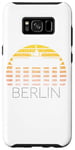 Coque pour Galaxy S8+ Berlin Skyline Allemagne Retro Vintage Sunset I Love Berlin