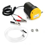 Hofuton Pompe éléctrique à vidange Extraction Huile Diesel Aspiration kit Auto 12V 60W