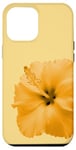 Coque pour iPhone 14 Pro Max Hibiscus jaune, fleur jaune floraison