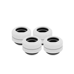 Corsair Hydro X Series XF Hardline 12mm Compression Fittings 4 Pack - White