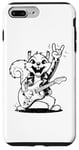 Coque pour iPhone 7 Plus/8 Plus Squirrel jouant de la guitare rock and roll hommes femmes rock band