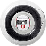 Wilson Bobine de cordage pour raquettes tennis Wilson, Sensation Plus, Calibre 17 (1,28 mm), Noir, WR830030117