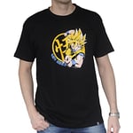 ABYSTYLE - Dragon Ball - Tshirt - Goku Super Saiyan - Homme - Noir (M)