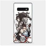 Coque pour Samsung Galaxy S10e Manga Demon Slayer Blanc