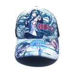 ZXXFR Unisex baseball cap anime Hatsune Miku Color adjustable size sport outdoor running casual classic sun cap lightweight breathable soft