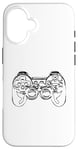 Coque pour iPhone 16 Contrôleur de jeu pour garçons Sketch Game Console Jeux