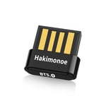 Hakimonoe Mini USB Bluetooth 5.4 Adapter for Laptop PC, Wireless Transmitter Dongle for Desktop Windows 11 10 8.1 7, Plug n Play Bluetooth Headphones Speaker Mouse Keyboard Printer Controller