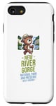 Coque pour iPhone SE (2020) / 7 / 8 Randonnée avec ours au parc national New River Gorge, Virginie-Occidentale