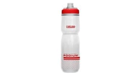 Bidon isotherme camelbak podium chill 710 ml blanc   rouge