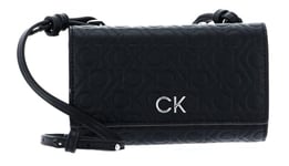 Calvin Klein Femme RE-Lock Mini Bag EMB Mono K60K610232 Autres SLG (Petites maroquineries), Noir (CK Black), OS