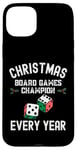 Coque pour iPhone 15 Plus Champion des jeux de société de Noël chaque année