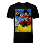 T-Shirt Homme Col Rond Goku Et Son Fils Gohan Dragon Ball Z Manga Dbz