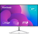 VIEWSONIC Viewsonic VX2776-SMH 27 Inch IPS Frameless Monitor, Full HD, 100Hz, 4ms, VGA, 2xHDMI, Int PSU, VESA,