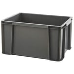 SUNDIS Master Box, bac de rangement 17L en plastique recyclé, robuste et renforcé, parois droites, superposable et combinable, idéal pour l’atelier, le bricolage ou le transport