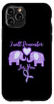 Coque pour iPhone 11 Pro Alzheimer awareness Purple Elephant Dementia Alzheimer