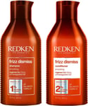 REDKEN Frizz Dismiss, Shampoo and Conditioner Set, Babassu Oil, Adds Shine and S