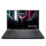 GIGABYTE AORUS 17H BXF Ordinateur Portable pour Gamer - 17.3 Pouces, 360Hz FHD, Intel Core i7-13700H, NVIDIA GeForce RTX 4080 GPU, 16Go DDR5 RAM, Clavier AZERTY, Noir