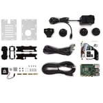 Whadda - Kit de démarrage Raspberry Pi® 4 (4 Go) avec boîtier de refroidissement, ensemble complet pour les projets Raspberry Pi® 4 avec microSD 32