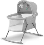 Kinderkraft Baby Crib 3 in 1 LOVI, Cradle, Travel Cot, Rocker, Easy Folding and