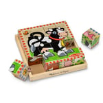 Melissa & Doug Puzzle Cubes en Bois - Scènes De Ferme