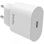 Smartline Mobilladdare USB-C PD 20W Vit