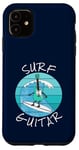 Coque pour iPhone 11 Surf Guitar Guitariste électrique Surfeur Vacances d'été