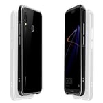 Huawei P20 Lite Alumiini Alloy Ruuvillinen Puhelimen Kehys Puskuri Suoja - Musta/ Hopea Hopea/Harmaa