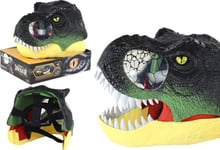 Leantoys Dinosaurie Mask Justerbart Band Ljus Ljud Svart