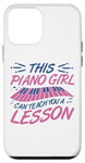 Coque pour iPhone 12 mini Piano Girl Design de Piano pour Pianiste