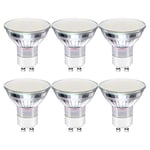 LEDYA GU10 LED Light Bulbs, 30W Halogen Bulbs Equivalent, 4W, 320lm, 3000K Warm White, 120° Beam Angle, CRI>80, AC 220-240V (Pack of 6),19008