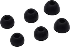 Aiivioll Replacement Earplugs 6 Pieces of Silicone Eartips Earplugs is Compatible with Beats Studio Buds Headphones (Black/ 3pairs)